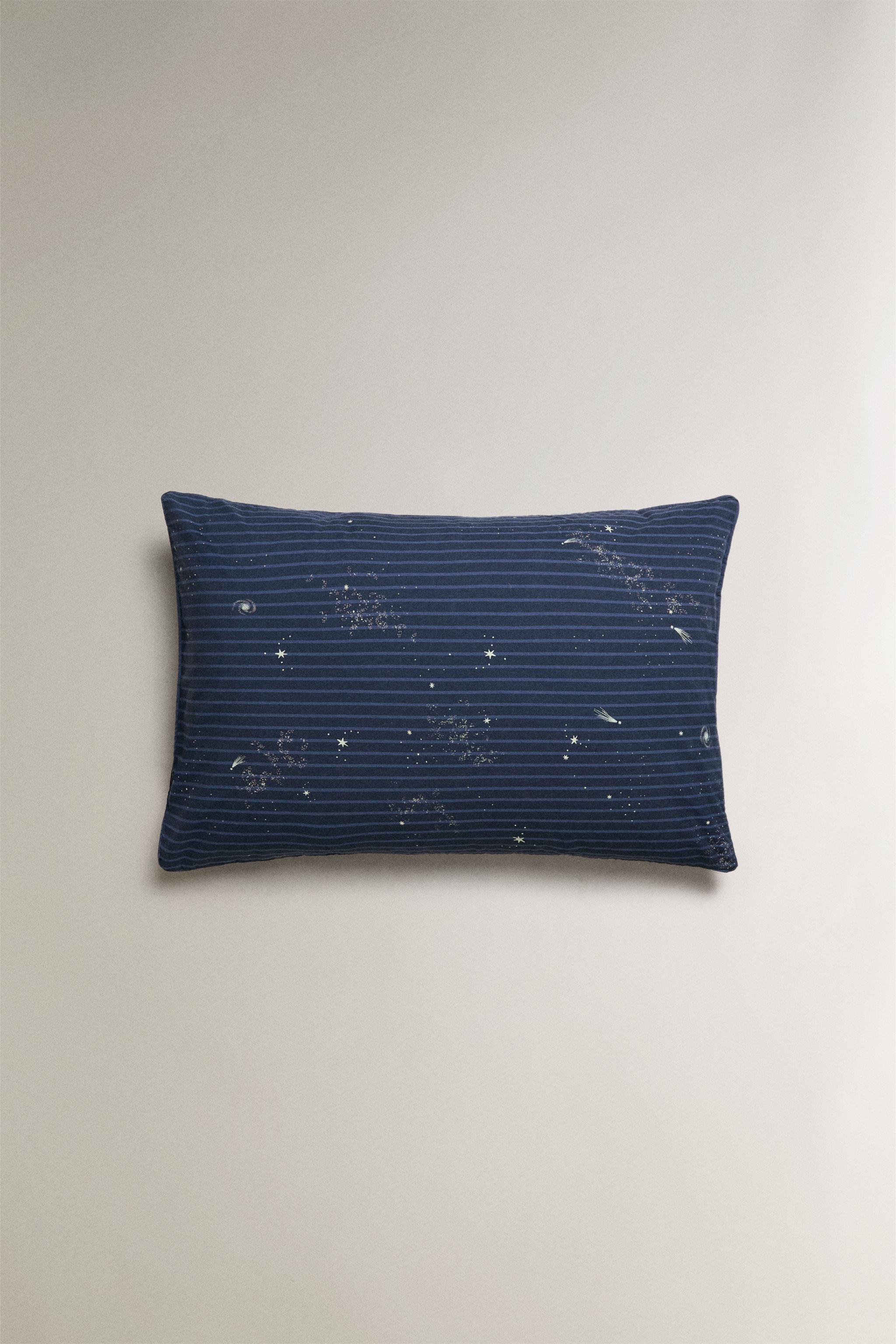 TAIE D’OREILLER ENFANT ESPACE RAYURES